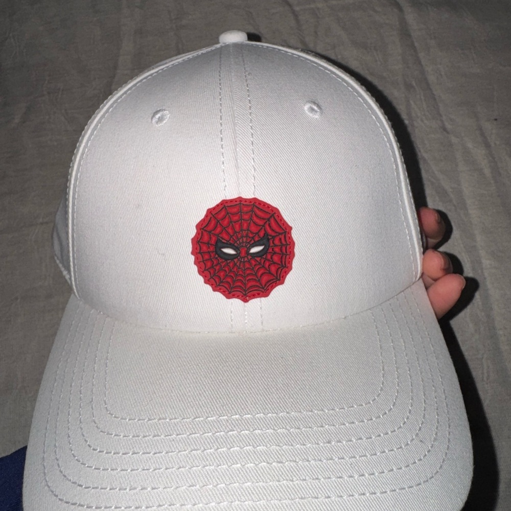 MONCLER Spider-Man White Baseball Hat NWT - Picture 10 of 12